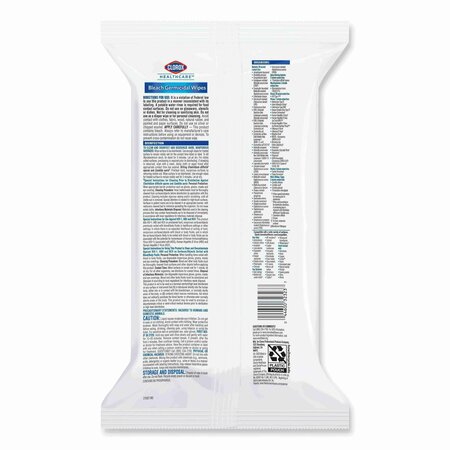 Clorox Towels & Wipes, White, Nonwoven Fiber, 100 Wipes, Unscented, 6 PK 32621